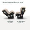 UPPAbaby Rove Convertible Car Seat – 2-in-1 Rear + Forward Facing – Quick + Secure 3-Step Install – Intuitive Safety Technology + Comfort Features – Cup Holder Included – Jake (Black Mélange)(Kavneer (Almond Mélange))