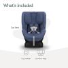 UPPAbaby Rove Convertible Car Seat – 2-in-1 Rear + Forward Facing – Quick + Secure 3-Step Install – Intuitive Safety Technology + Comfort Features – Cup Holder Included – Jake (Black Mélange)(Cody (Coastal Blue))