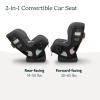 UPPAbaby Rove Convertible Car Seat – 2-in-1 Rear + Forward Facing – Quick + Secure 3-Step Install – Intuitive Safety Technology + Comfort Features – Cup Holder Included – Jake (Black Mélange)(Greyson (Grey Mélange))