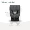 UPPAbaby Rove Convertible Car Seat – 2-in-1 Rear + Forward Facing – Quick + Secure 3-Step Install – Intuitive Safety Technology + Comfort Features – Cup Holder Included – Jake (Black Mélange)(Greyson (Grey Mélange))