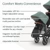 UPPAbaby RumbleSeat V3 Second Lower Seat – Compatible with Vista V2 and Vista V3 – All-Weather Seat + Magnetic Buckle – Adapters Included -Evelyn (Meadow Green)(Gwen (Green Mélange/Carbon Frame/Saddle Leather))