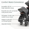 UPPAbaby RumbleSeat V3 Second Lower Seat – Compatible with Vista V2 and Vista V3 – All-Weather Seat + Magnetic Buckle – Adapters Included -Evelyn (Meadow Green)(Greyson (Charcoal Mélange/Carbon Frame/Saddle Leather))