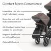 UPPAbaby RumbleSeat V3 Second Lower Seat – Compatible with Vista V2 and Vista V3 – All-Weather Seat + Magnetic Buckle – Adapters Included -Evelyn (Meadow Green)(Owen (Mocha Melange/Carbon Frame/Chestnut Leather))