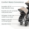 UPPAbaby RumbleSeat V3 Second Lower Seat – Compatible with Vista V2 and Vista V3 – All-Weather Seat + Magnetic Buckle – Adapters Included -Evelyn (Meadow Green)(Declan (Oat Mélange/Silver Frame/Chestnut Leather))