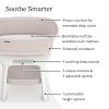 UPPAbaby Soma Smart Bassinet – 5 motions + 5 speeds + 4 Sounds with MotionSync Technology – Height Adjustable – Included Mattress, Sheet + Storage Basket – Charlie (Sand Mélange)