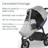 UPPAbaby Sun and Bug Shield for Ridge Stroller/UPF 50+, Wind and Insect Protection/Ventilated Design/Quick Attachment/Easy Access to Child