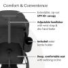 UPPAbaby Travel System – Ridge Stroller + Aria V2 Lightweight Car Seat Combo – Toddler Seat, Rain Shield, Bug Shield, Car Seat, Base with Load Leg + Infant Insert Included – Jake (Charcoal)