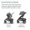 UPPAbaby Travel System – Vista V3 Stroller + Aria Lightweight Car Seat Combo – Toddler Seat, Car Seat, Base with Load Leg + Infant Insert Included – Savannah (Pearl Grey Jacquard) + Anthony (Grey)(Greyson/Anthony)