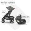 UPPAbaby Travel System – Vista V3 Stroller + Mesa V2 Infant Car Seat Combo – Toddler Seat, Rain Shield, Bug Shield, Storage Bag, Car Seat, Base + Infant Insert Included – Greyson (Charcoal Mélange)(Greyson)