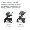 UPPAbaby Travel System – Vista V3 Stroller + Mesa V2 Infant Car Seat Combo – Toddler Seat, Rain Shield, Bug Shield, Storage Bag, Car Seat, Base + Infant Insert Included – Greyson (Charcoal Mélange)(Greyson)