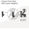 UPPAbaby Upper Adapter for Vista, Vista V2, and Vista V3 Strollers/ Compatible with Bassinet, Toddler Seat, Aria, Mesa V2, or Mesa Max Infant Car Seats / Quick + Secure Attachment / 1 Set(Lower Adapter for Vista)