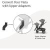 UPPAbaby Upper Adapter for Vista, Vista V2, and Vista V3 Strollers/ Compatible with Bassinet, Toddler Seat, Aria, Mesa V2, or Mesa Max Infant Car Seats / Quick + Secure Attachment / 1 Set(Upper Adapter for Vista)
