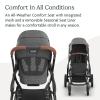 UPPAbaby Vista V3 Stroller – Full-Size Single-to-Double Stroller System – Toddler Seat, Bug Shield, Rain Shield, and Storage Bag Included – Owen (Mocha Mélange/Carbon Frame/Chestnut Leather)(Greyson (Charcoal Mélange))