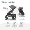 UPPAbaby Vista V3 Stroller + RumbleSeat V3 – Convertible Single-To-Double Stroller System- Toddler Seat, RumbleSeat Accessory, Adapters Included- Greyson (Charcoal Mélange/Carbon Frame/Saddle Leather)(Greyson)