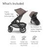 UPPAbaby Vista V3 Stroller + RumbleSeat V3 – Convertible Single-to-Double Stroller System- Toddler Seat, RumbleSeat Accessory, Adapters Included – Owen (Mocha Mélange/Carbon Frame/Chestnut Leather)