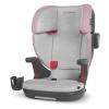 UPPAbaby Alta V2 High Back Booster Seat/Seven-Position, Active Support Headrest for Growing Children/SecureFit Integrated Belt Guide + Positioner/Cup Holder Included/Kavneer (Almond Mélange)(Grey mélange)