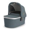 UPPAbaby Bassinet V3 – Compatible with Vista, Cruz, Ridge Strollers – Overnight Sleep Solution – Mattress, Sheet and Bug Shield Included – Owen (Mocha Mélange)(Callum (Stone Blue/Silver Frame))