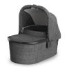 UPPAbaby Bassinet V3 – Compatible with Vista, Cruz, Ridge Strollers – Overnight Sleep Solution – Mattress, Sheet and Bug Shield Included – Owen (Mocha Mélange)(Greyson (Charcoal Mélange/Carbon Frame))