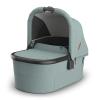 UPPAbaby Bassinet V3 – Compatible with Vista, Cruz, Ridge Strollers – Overnight Sleep Solution – Mattress, Sheet and Bug Shield Included – Owen (Mocha Mélange)(Kenzi (Mystic Aqua/Carbon Frame))