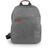 UPPAbaby Changing Backpack – Multiple Storage Compartments – Side Bottle + Laptop Pockets – Trolley Sleeve – Stroller Strap Attachment – Greyson – Charcoal Mélange| Saddle Leather(Greyson (Charcoal Mélange/Saddle Leather))