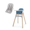 UPPAbaby Ciro High Chair + Cushion Accessory Bundle, Sleek, Easy-to-Clean Design, Perfect-Fit Tray to Bring Baby to Table, Plush Cushion for Added Comfort, Machine Washable Fabric – Caleb (Steel Blue)