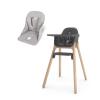 UPPAbaby Ciro High Chair + Cushion Accessory Bundle, Sleek, Easy-to-Clean Design, Perfect-Fit Tray to Bring Baby to Table, Plush Cushion for Added Comfort, Machine Washable Fabric – Jake (Charcoal)