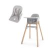 UPPAbaby Ciro High Chair + Cushion Accessory Bundle, Sleek, Easy-to-Clean Design, Perfect-Fit Tray to Bring Baby to Table, Plush Cushion for Added Comfort, Machine Washable Fabric – Chloe (Grey)