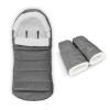 UPPAbaby Cozy V2 Bundle, Includes CozyGanoosh 2-in-1 Seasonal Footmuff and CozyHandmuff, Easily Attaches to Stroller, Ultra-Plush Zip-Out Liner, Weather-Repellent – Greyson (Charcoal Mélange)(Greyson (Charcoal Mélange))