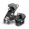 UPPAbaby Cruz V3 Stroller + Mesa V3 Car Seat Travel System Combo – Toddler Seat, Bumper Bar, Bug and Rain Shields, Car Seat Base, and Infant Insert Included – Greyson (Charcoal Mélange)(Greyson (Charcoal Mélange))