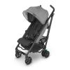 UPPAbaby G-Luxe Umbrella Stroller/Lightweight Design for Easy Travel/One-Step Fold + Recline/XL Basket + Canopy/Cup Holder Included/Greyson (Charcoal Mélange/Carbon Frame)(Greyson)
