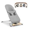 UPPAbaby Mira Bouncer Bundle, Includes Mira 2-in-1 Bouncer and Forest Fun Toy Bar, Seat Grows with Your Baby, Folds Flat, Sensory Entertainment – Stella (Grey Mélange)(Stella (Grey Mélange))