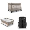 UPPAbaby Remi Playard Bundle, Includes Remi Playard + Changing Station + Changing Station Organizer, Travel Crib – Mesh Bassinet, Storage Bag and Mattress Cover Included – Wells (Dark Taupe)(Wells)