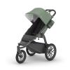 UPPAbaby Ridge Jogging Stroller/Durable Performance Jogger with Never-Flat Tires/Built for Walking, Running, Hiking/Water Bottle Holder and Basket Cover Included/Jake (Charcoal/Carbon Frame)(Gwen)