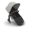UPPAbaby RumbleSeat V3 Second Lower Seat – Compatible with Vista V2 and Vista V3 – All-Weather Seat + Magnetic Buckle – Adapters Included -Evelyn (Meadow Green)(Savannah (Pearl Gray Jacquard/Carbon Frame/Chestnut Leather))