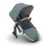 UPPAbaby RumbleSeat V3 Second Lower Seat – Compatible with Vista V2 and Vista V3 – All-Weather Seat + Magnetic Buckle – Adapters Included -Evelyn (Meadow Green)(Callum (Stone Blue/Silver Frame/Sand Leather))