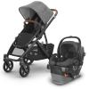 UPPAbaby Travel System – Vista V3 Stroller + Mesa V2 Infant Car Seat Combo – Toddler Seat, Rain Shield, Bug Shield, Storage Bag, Car Seat, Base + Infant Insert Included – Greyson (Charcoal Mélange)(Greyson)