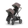 UPPAbaby Vista V3 Stroller + RumbleSeat V3 – Convertible Single-to-Double Stroller System- Toddler Seat, RumbleSeat Accessory, Adapters Included – Owen (Mocha Mélange/Carbon Frame/Chestnut Leather)