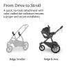 UPPAbaby Travel System – Ridge Stroller + Aria Lightweight Car Seat Combo – Toddler Seat, Rain Shield, Bug Shield, Car Seat, Base with Load Leg + Infant Insert Included – Jake (Charcoal)(Jake (Charcoal))