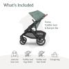 UPPAbaby Vista V3 Stroller – Full-Size Single-to-Double Stroller System – Toddler Seat, Bug Shield, Rain Shield, and Storage Bag Included – Gwen (Green Mélange/Carbon Frame/Saddle Leather)(Gwen (Green Mélange))