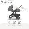 UPPAbaby Cruz V3 Stroller – from Birth + Car Seat Compatible – Full-Size, Reversible Seat – Infant Insert, Bug and Rain Shields Included – Declan (Oat Mélange/Silver Frame/Chestnut Leather)(Greyson (Charcoal Mélange))