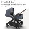UPPAbaby Cruz V3 Stroller – from Birth + Car Seat Compatible – Full-Size, Reversible Seat – Infant Insert, Bug and Rain Shields Included – Declan (Oat Mélange/Silver Frame/Chestnut Leather)(Julian (Dusty Blue Mélange))