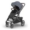 UPPAbaby Cruz V3 Stroller – from Birth + Car Seat Compatible – Full-Size, Reversible Seat – Infant Insert, Bug and Rain Shields Included – Declan (Oat Mélange/Silver Frame/Chestnut Leather)(Julian (Dusty Blue Mélange))