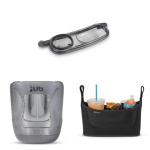 Snack Tray for VISTA, VISTA V2, CRUZ, CRUZ V2, RumbleSeat, and RumbleSeat V2 & Cup Holder for Vista, Cruz and Minu1 Count (Pack of 1) & Carry-All Parent Organizer