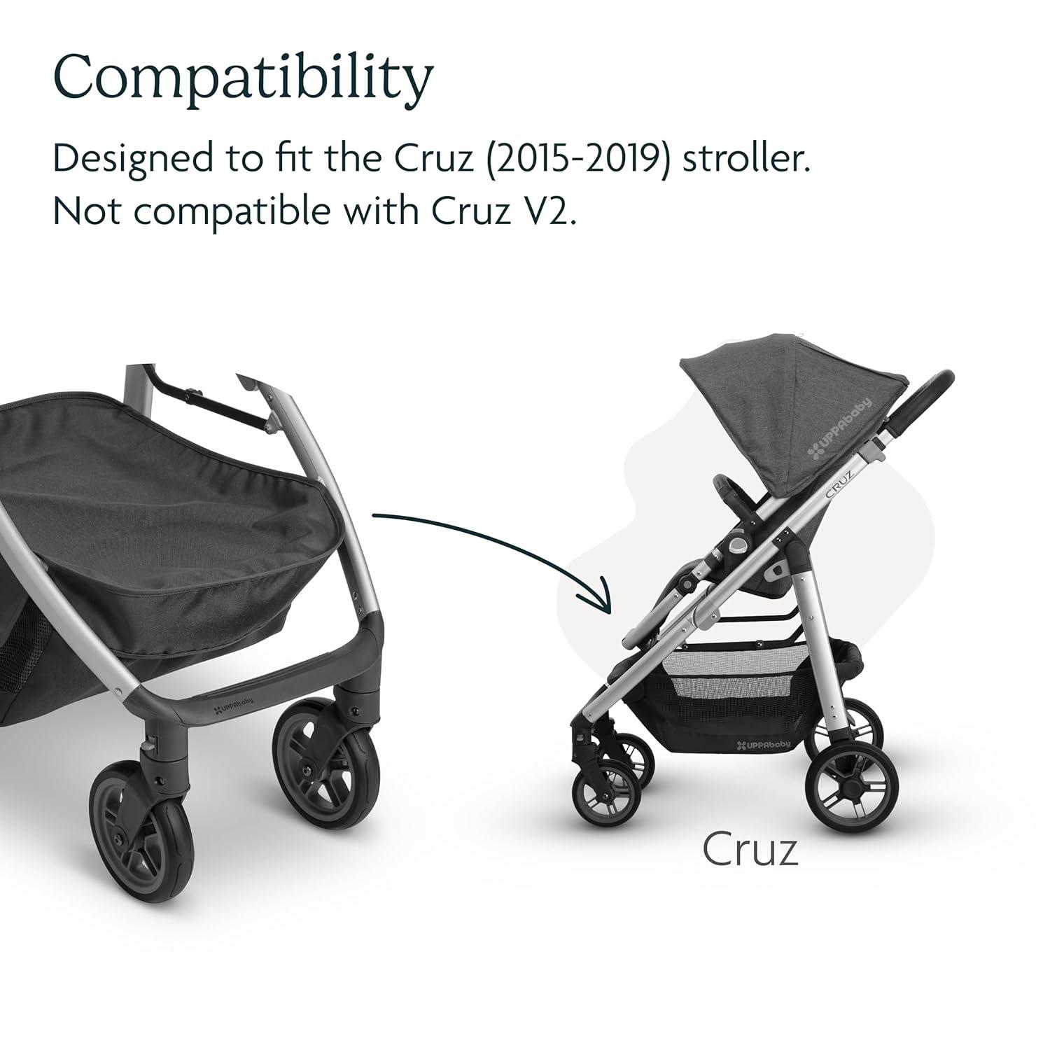 imageUPPAbaby Basket Cover for Cruz 20152019 StrollerProtects and Conceals BelongingsEasy Attachment and AccessWaterResistant Material