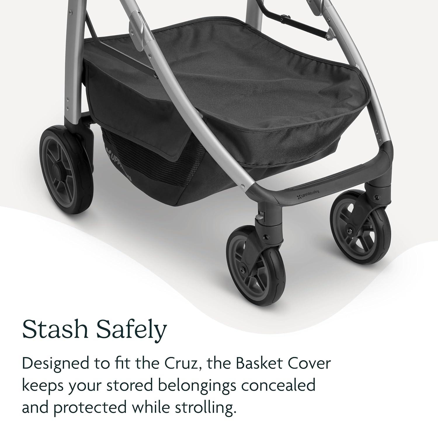 imageUPPAbaby Basket Cover for Cruz 20152019 StrollerProtects and Conceals BelongingsEasy Attachment and AccessWaterResistant Material