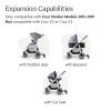 UPPAbaby Piggyback Ride-Along Board for Cruz Stroller Models 2015-2019 – Quick Attachment for Children to Stand + Stroll – 55 lbs. Weight Capacity,Black/Brown