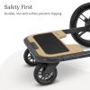UPPAbaby Piggyback Ride-Along Board for Cruz Stroller Models 2015-2019 – Quick Attachment for Children to Stand + Stroll – 55 lbs. Weight Capacity,Black/Brown