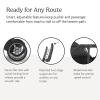 UPPAbaby Ridge Jogging Stroller | All-Terrain Performance with Suspension + Never-Flat Tires Built for Walking, Running + Trails | Water Bottle Holder Included | Savannah (Pearl Grey | Carbon Frame)(James (Black))