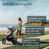 UPPAbaby Ridge Jogging Stroller | All-Terrain Performance with Suspension + Never-Flat Tires Built for Walking, Running + Trails | Water Bottle Holder Included | Savannah (Pearl Grey | Carbon Frame)(James (Black))