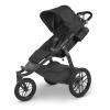 UPPAbaby Ridge Jogging Stroller | All-Terrain Performance with Suspension + Never-Flat Tires Built for Walking, Running + Trails | Water Bottle Holder Included | Savannah (Pearl Grey | Carbon Frame)(Jake (Charcoal))